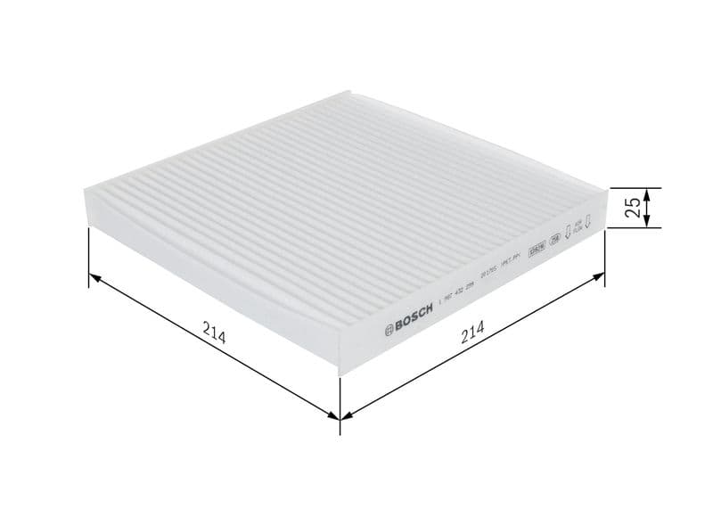 Filtru, aer habitaclu BOSCH 1 987 432 299