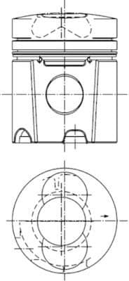 Piston KOLBENSCHMIDT 94653600