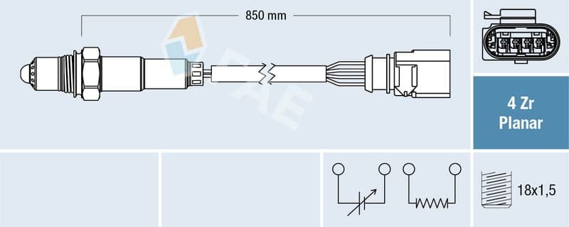 Sonda Lambda FAE 77464