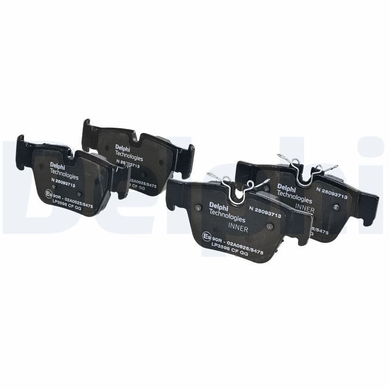 set placute frana,frana disc DELPHI LP3598