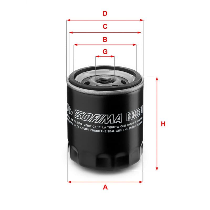 Filtru ulei SOFIMA S 3435 R