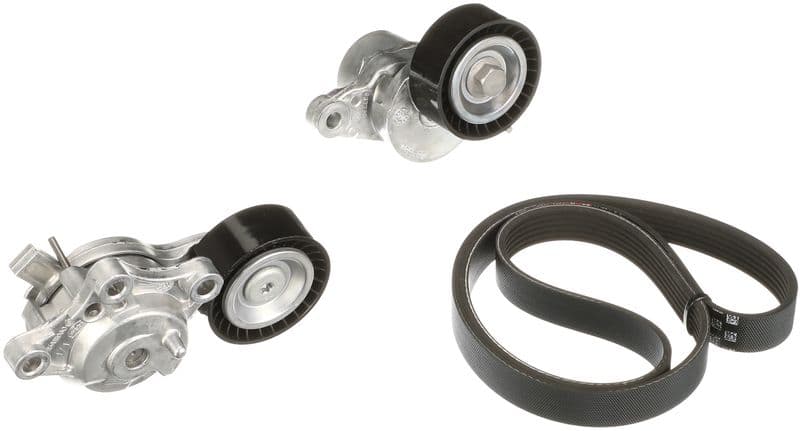 Set curea transmisie cu caneluri GATES Micro-V® E-START™ K026PK1005EST