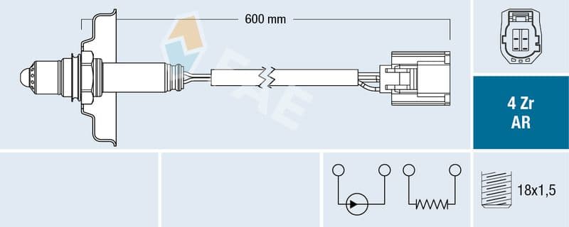 Sonda Lambda FAE 75636