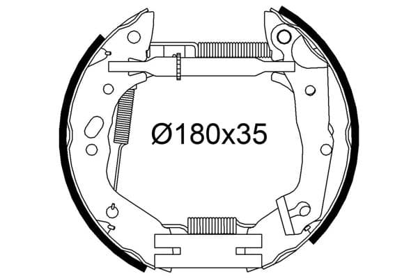 Set saboti frana VALEO 554942