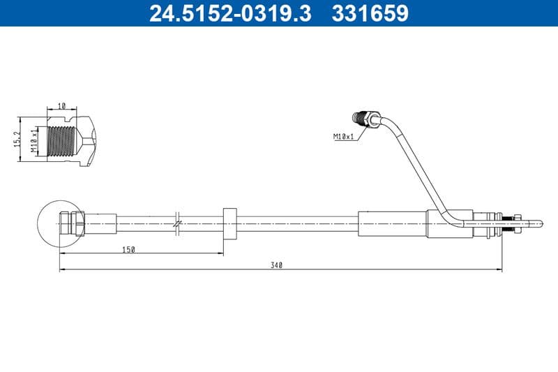 Furtun frana ATE 24.5152-0319.3