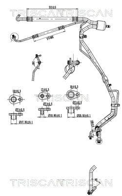 conducta presiune variabila,aer conditionat TRISCAN 9010 28066
