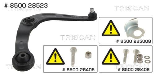 Brat, suspensie roata TRISCAN 8500 28523