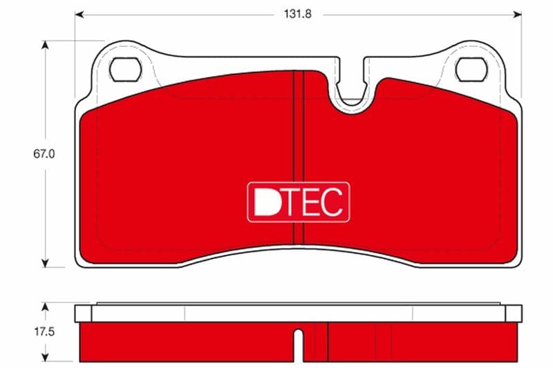 set placute frana,frana disc TRW DTEC COTEC GDB1816DTE