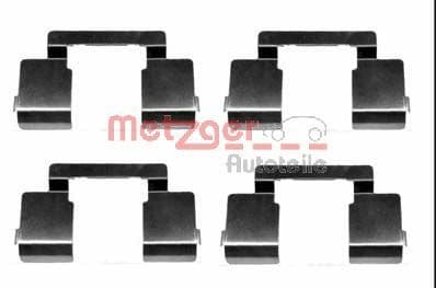 Set accesorii, placute frana METZGER AUTOTEILE 109-1609