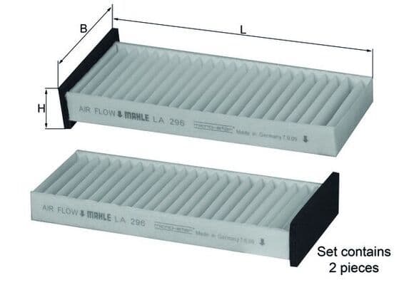 Filtru, aer habitaclu KNECHT LA 296/S