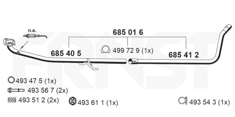 Racord evacuare ERNST Set 685016