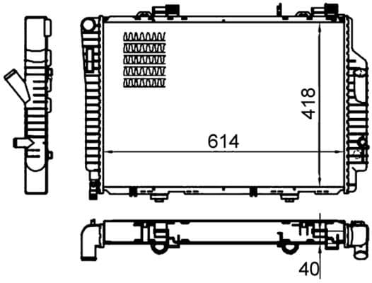 Radiator, racire motor MAHLE BEHR CR 485 000S