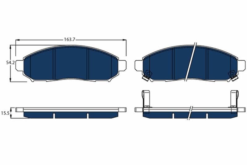 set placute frana,frana disc TRW ELECTRIC BLUE GDB3520BTE