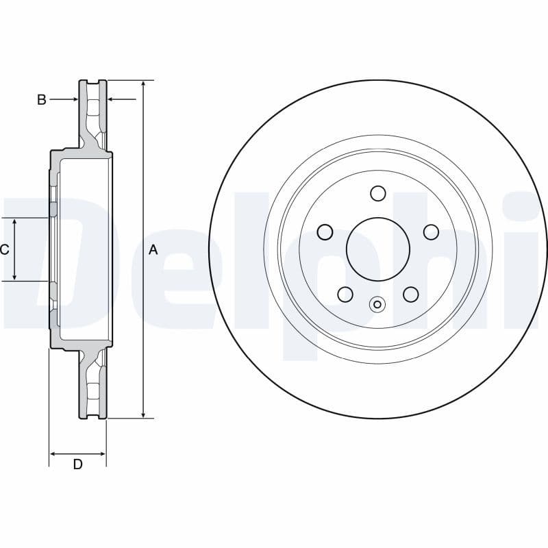 Disc frana DELPHI BG9221C