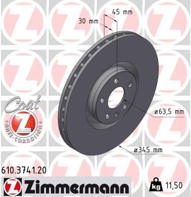 Disc frana ZIMMERMANN COAT Z 610.3741.20