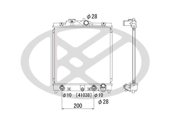 Radiator, racire motor KOYORAD PL080293T