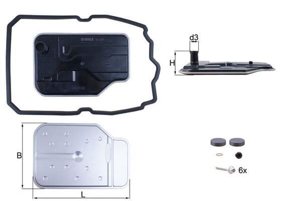 Filtru hidraulic, cutie de viteze automata MAHLE HX 230KIT