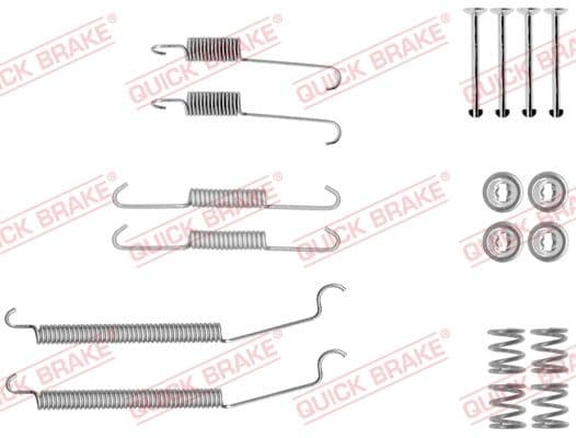 Set accesorii, sabot de frana QUICK BRAKE 105-0039