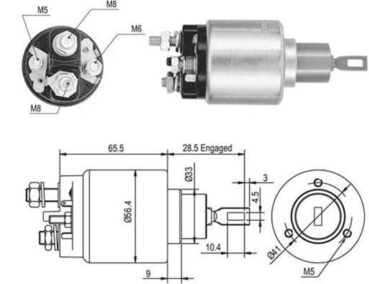 Solenoid, electromotor MAGNETI MARELLI 940113050048