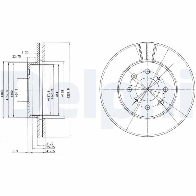 Disc frana DELPHI BG2615