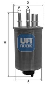 filtru combustibil UFI 24.130.00