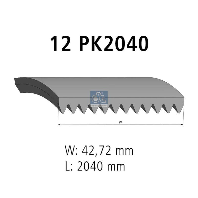 Curea transmisie cu caneluri DT Spare Parts 3.34335
