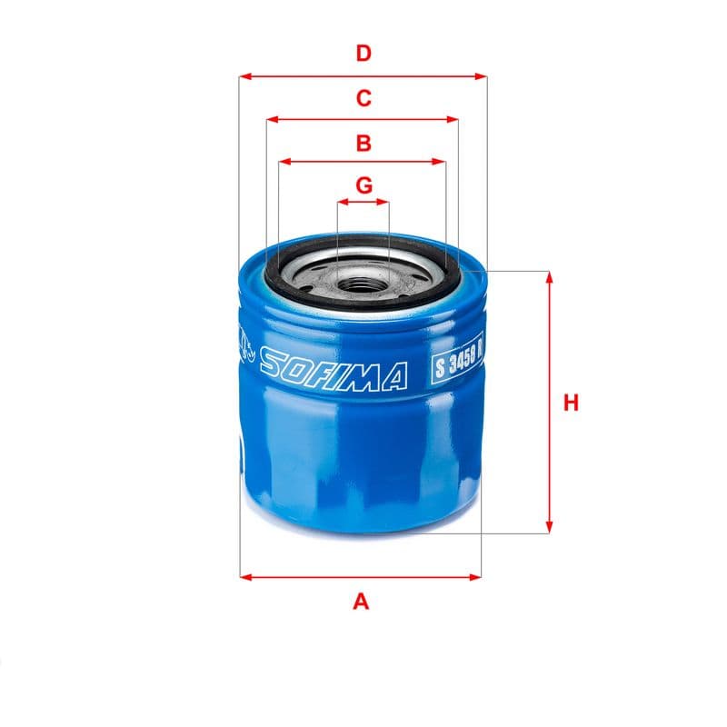 Filtru ulei SOFIMA S 3458 R