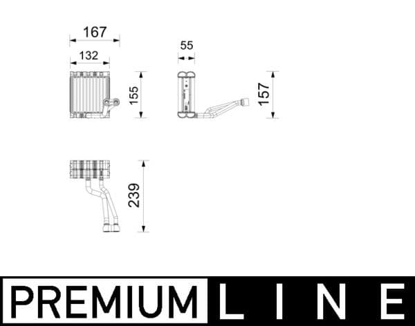 Evaporator, aer conditionat MAHLE BEHR *** PREMIUM LINE *** AE 261 000P