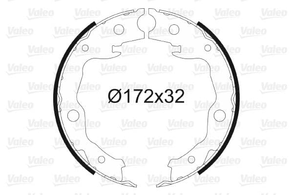 Set saboti frana, frana de mana VALEO 564128