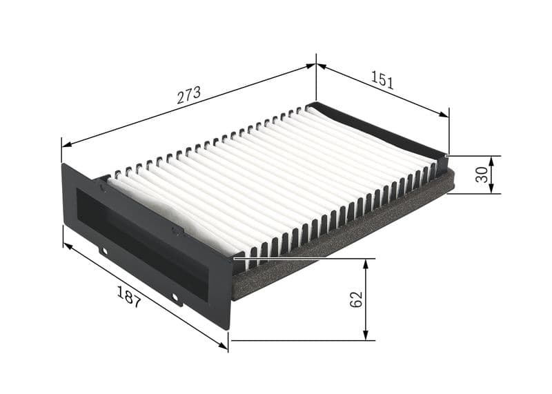 Filtru, aer habitaclu BOSCH 1 987 432 210