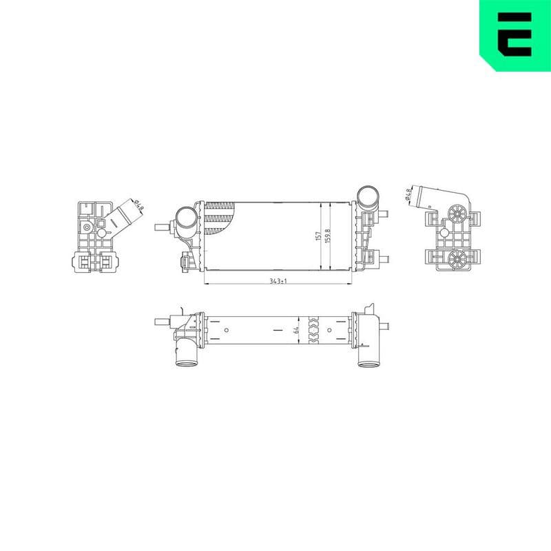 Intercooler, compresor ERA 672127