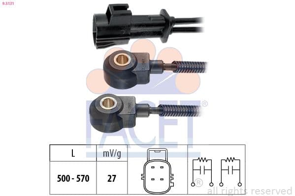 Senzor batai FACET Made in Italy - OE Equivalent 9.3131