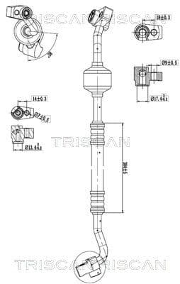 conducta presiune variabila,aer conditionat TRISCAN 9010 16024