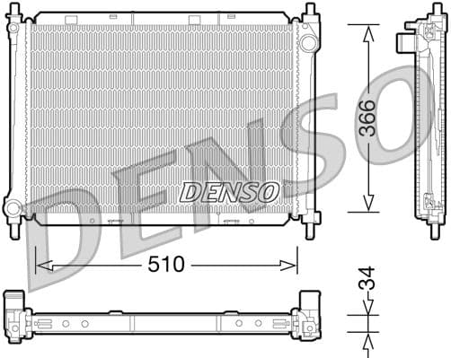 Radiator, racire motor DENSO DRM46037