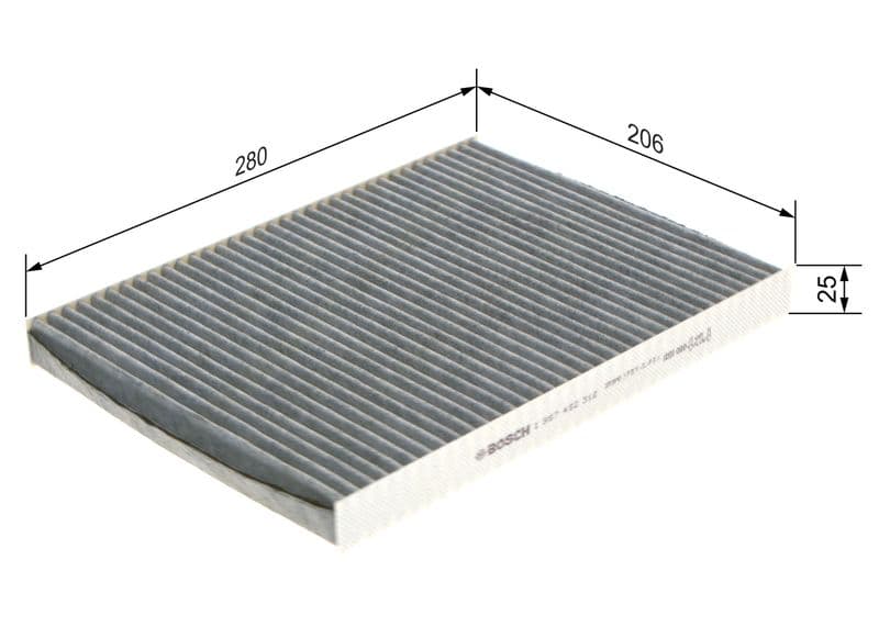 Filtru, aer habitaclu BOSCH 1 987 432 312
