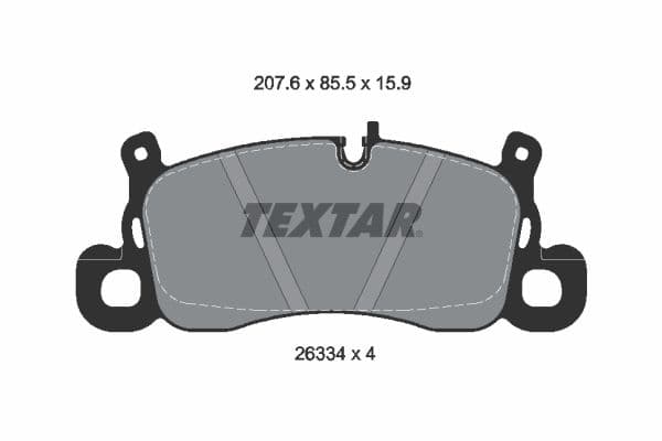 set placute frana,frana disc TEXTAR Q+ 2633401