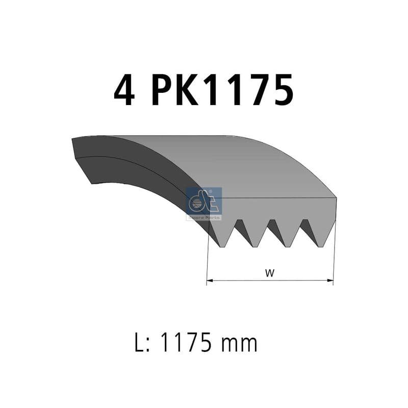 Curea transmisie cu caneluri DT Spare Parts 4.71065