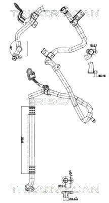 conducta presiune variabila,aer conditionat TRISCAN 9010 10009