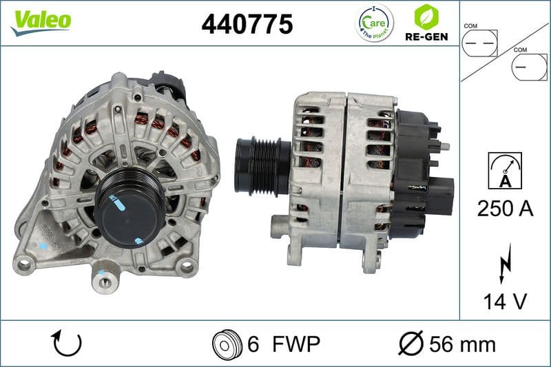 Generator / Alternator VALEO RE-GEN REMANUFACTURED 440775