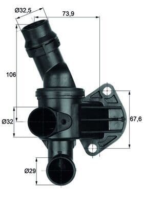 termostat,lichid racire MAHLE BEHR TI 6 80