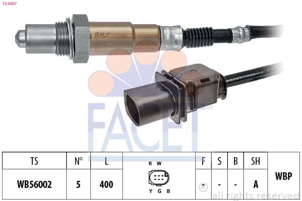 Sonda Lambda FACET Made in Italy - OE Equivalent 10.8467