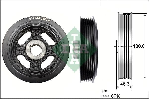 Fulie curea, arbore cotit Schaeffler INA 544 0181 10