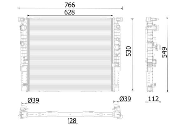 Radiator, racire motor MAHLE BEHR *** PREMIUM LINE *** CR 2630 000P