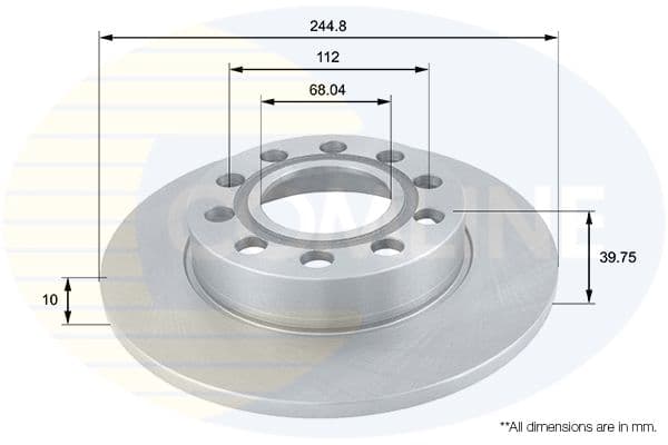 Disc frana COMLINE ADC1446