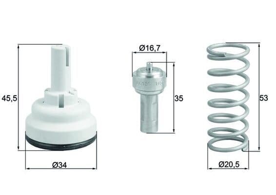 termostat,lichid racire MAHLE BEHR TX 182 105D
