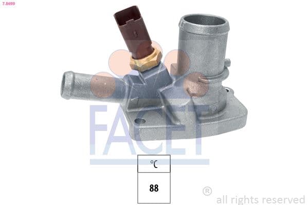 termostat,lichid racire FACET Made in Italy - OE Equivalent 7.8699