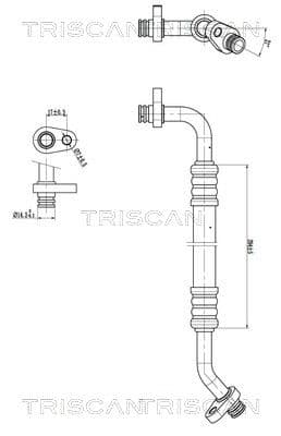 conducta presiune variabila,aer conditionat TRISCAN 9010 28096