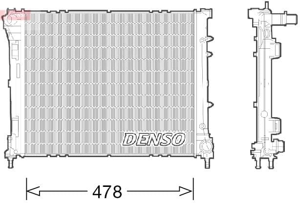 Radiator, racire motor DENSO DRM09043