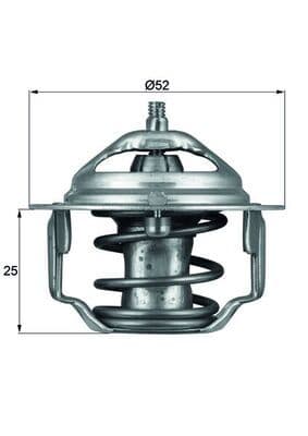 termostat,lichid racire MAHLE BEHR TX 64 82
