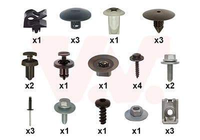 Set montaj, aripa laterala VAN WEZEL 1506796